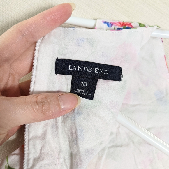 Lands' End Girls Floral Dress Size 10 - Picture 7 of 9